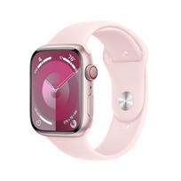 APPLE Watch 9 GPS+Cell 45mm Pink Aluminium Case with Light Pink Sport Band-S/M
