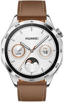 huawei watch gt 4 dirzelis - Huawei Watch GT4 Classic Edition(46 mm), Nerūdijančio plieno korpusas su rudos spalvos odiniu dirželiu - 2 nuotrauka