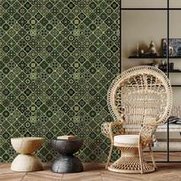 Tapetai Artgeist Olive Mosaic, 1000 cm x 50 cm