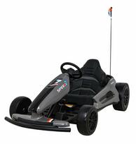 Vaikiškas vienvietis elektrinis kartingas - Speed 7 Drift King, pilkas