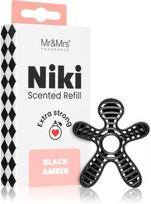 Automobilių oro gaiviklis Mr & Mrs Fragrance Niki Refill Black Amber