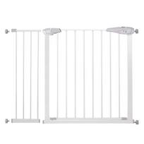 apsauginiai varteliai - Saugumo varteliai Springos Safety Gate, 113 cm, 76 cm, plastikas/metalas, balta - 2 nuotrauka
