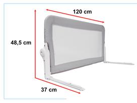 saugus vaikas - Lovos apsauga vaikams, pilka, 120 cm. - 3 nuotrauka