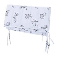 Lovytės apsauga Nordbaby, 360x30cm, White/black Fox print
