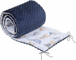 Minkšta kūdikio lovytės apsauga Babymam 180x30, mėlyna