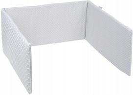 Minkšta kūdikio lovytės apsauga Babymam 180x30, pilka