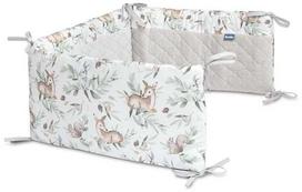 apsauginis bortelis - Vaikiškos lovelės apsauga Sensillo Karo Plush Deers Grey - 2 nuotrauka