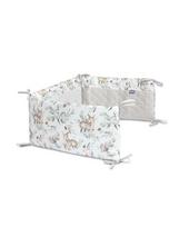 apsauginis bortelis - Vaikiškos lovelės apsauga Sensillo Karo Plush Deers Grey - 3 nuotrauka