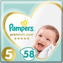 Sauskelnės Pampers Premium Care, 5 dydis, 11 - 16 kg, 58 vnt.