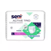 SENI ACTIVE TRIO LARGE, Sauskelnės-kelnaitės, 10vnt.