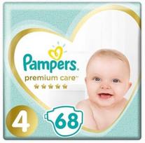 Sauskelnės Pampers Premium Care, 4 dydis, 15 kg, 68 vnt.