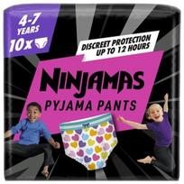 Sauskelnės nakčiai Pampers Ninjamas Heart, 7 dydis, 10 vnt.