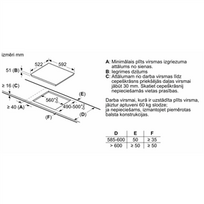 hob induction - Bosch PIF612BB1E - 6 nuotrauka