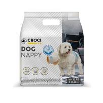 sunu tualetas - Croci Dog Nappy sauskelnės šunims, M dydis, 32-44cm, 12vnt. - 3 nuotrauka