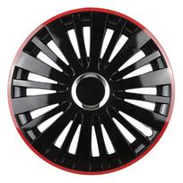 Ratų gaubtas (kalpokas) 1 vnt. FALCON R15 black with a red rim