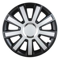 Ratų gaubtas (kalpokas) 1 vnt. FLASH R16 black&silver