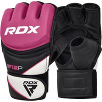 rozines bokso pirstines - MMA pirštinės RDX Grappling F12 GGRF-12P, rožinė, M - 1 nuotrauka
