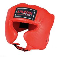 bokso apsaugos - Bokso šalmas "Spartan", raudonos spalvos - 1 nuotrauka