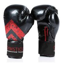 bokso pirstines 10 oz - Bokso pirštinės Gymstick Boxing Gloves 61180-10, juoda/raudona, 10 oz - 1 nuotrauka