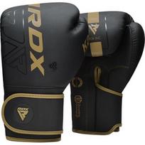 Bokso pirštinės RDX F6 Matte BGR-F6MGL-16OZ, aukso/juoda, 16 oz