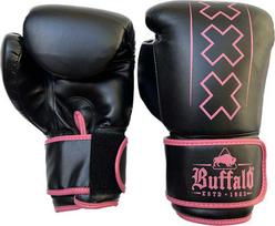 "Buffalo Outrage" bokso pirštinės juodos ir rožinės spalvos 14oz