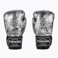 Top King Muay Thai Super Star Snake juodos bokso pirštinės TKBGSS-02A-BK