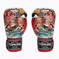 Bokso pirštinės Top King Boxing Culture black/red TKBGCT-SL-2C3