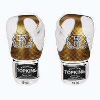 Bokso pirštinės Top King Muay Thai Empower white/gold