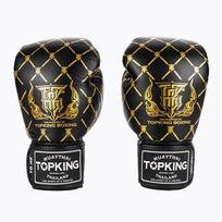 Bokso pirštinės Top King Boxing Chain black/gold