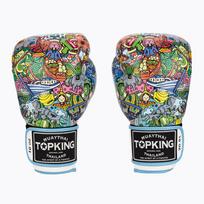 Bokso pirštinės Top King Boxing Culture white/blue