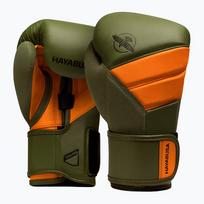 Hayabusa T3 žalios/oranžinės bokso pirštinės