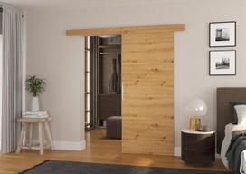 vidaus durys - Stumdomos durys ADRK Furniture Daan 96, rudos - 1 nuotrauka