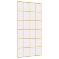 Stumdomos durys auksinės 102,5x205cm stiklas/aliuminis 155174