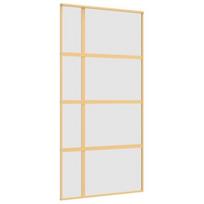 Stumdomos durys auksinės 102,5x205cm stiklas/aliuminis 155195