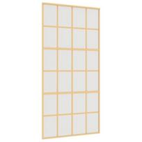 Stumdomos durys auksinės 102,5x205cm stiklas/aliuminis 155177