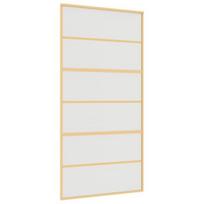 Stumdomos durys auksinės 102,5x205cm stiklas/aliuminis 155165