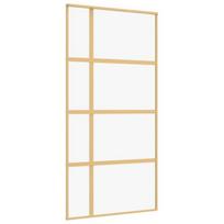 Stumdomos durys auksinės 102,5x205cm stiklas/aliuminis 155192