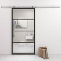 Stumdomos durys vidaXL 102,5x205 cm