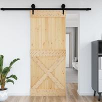 Stumdomos durys VidaXL, 95x210 cm