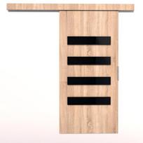 Stumdomos durys nišai ADRK Furniture Forli 86, rudos