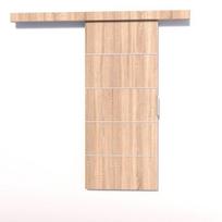 sonoma durys - Stumdomos durys nišai ADRK Furniture Biella 86, rudos - 1 nuotrauka
