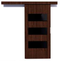 Stumdomos durys nišai ADRK Furniture Ares 76, rudos
