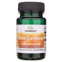 betaines - SWANSON Beta karotenas (Vitaminas A) N100 - 1 nuotrauka