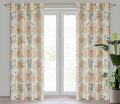 uzuolaidos 250 cm - Naktinė užuolaida Karla, kreminė/žalia, 140 cm x 250 cm - 2 nuotrauka