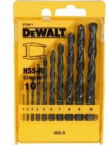 dewalt komplektas - Grąžtų komplektas Dewalt DT5911-QZ, metalas, hss-r, tiesus, 1 mm x 10 cm, 10 vnt. - 2 nuotrauka