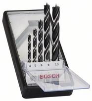 graztas 0.2 mm - Grąžtų komplektas Bosch, medienai, tiesus, 10 mm x 12 cm, 5 vnt. - 1 nuotrauka