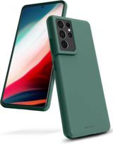 telefonas galaxy a14 - Mercury Silicone Case Samsung A145 A14 4G/A146 A14 5G tamsiai žalias - 1 nuotrauka