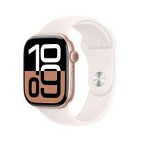 Apple Watch Series 10 GPS 42mm Rose Gold Aluminium Case with Light Blush Sport Band S/M