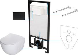 WC komplektas Deante Peonia Rimless 5in1 CDEN6ZPW