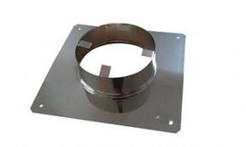 Uždarymo plokštelė (kamino dangtelis). D-120-130 mm. Dydis 330x330 mm.